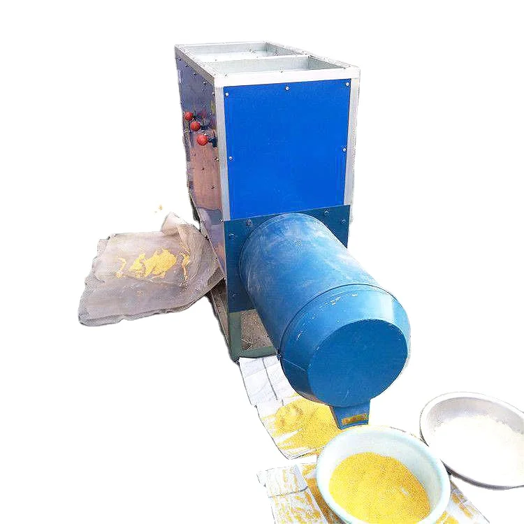 Automatic small household corn peeling sander for small beans and grain processing with motor