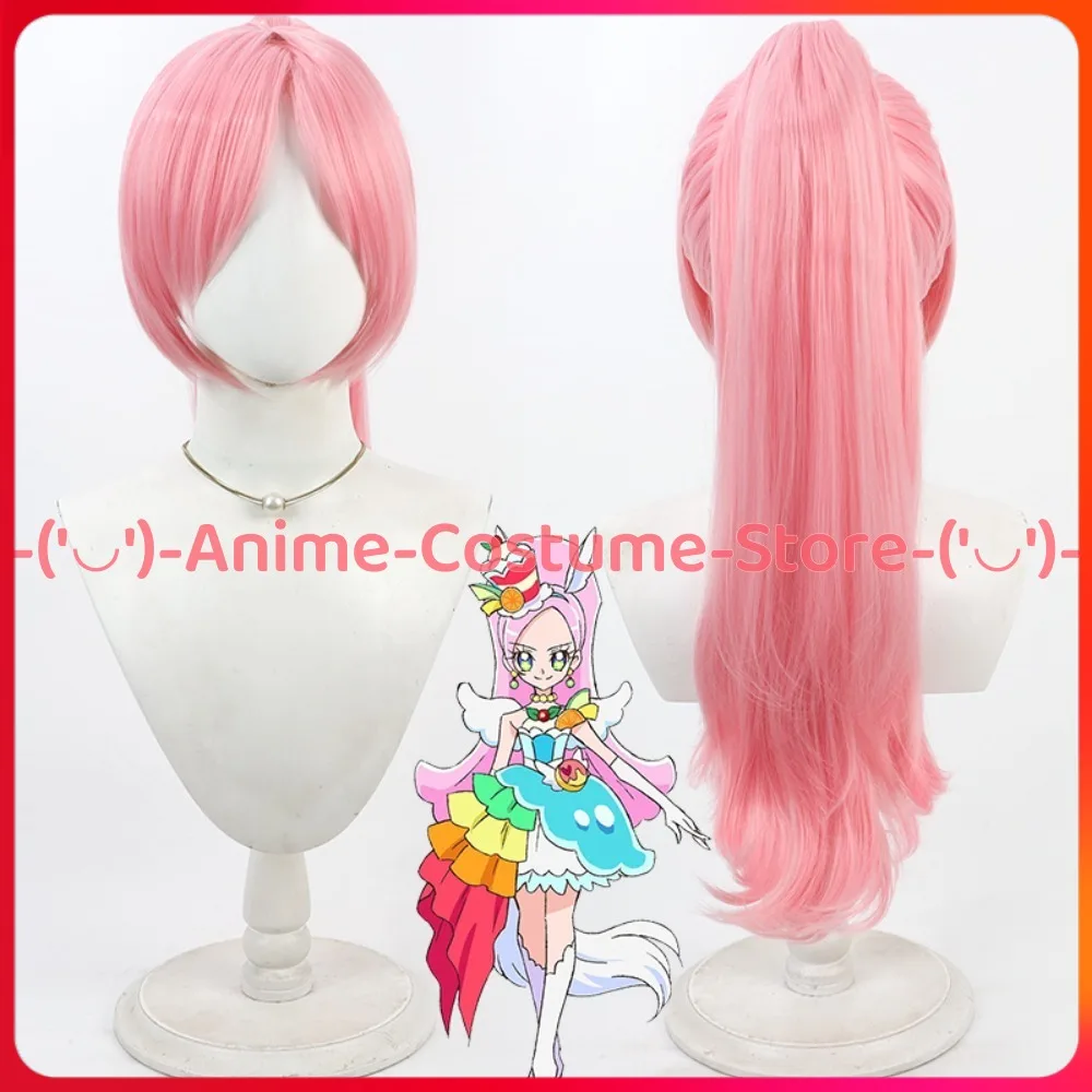 

Pretty Cure Kirakira PreCure Mode Chocolat Elio Косплей Парик Конский хвост Аниме Персонаж Хэллоуин Карнавальные вечерние парики Синтетические волосы