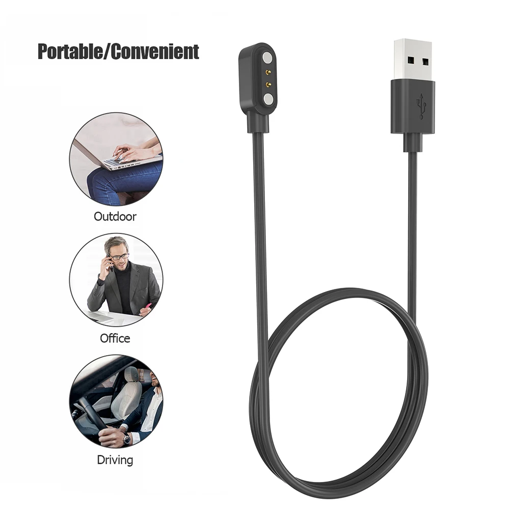 Magnetic Charger Cable for HAYLOU Watch 2 Pro(LS02 Pro)/Solar Lite Safety USB Wrist Watch Charging Cable Replacement Accessories