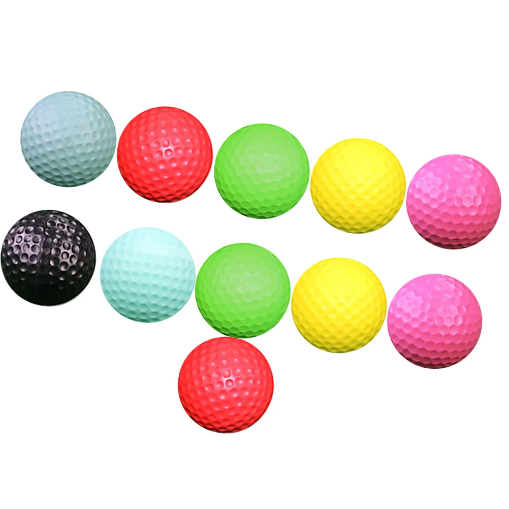 11 Pcs Balls for Children Lether Cricket Colorful Plastic Rubber Kids Golf Training
