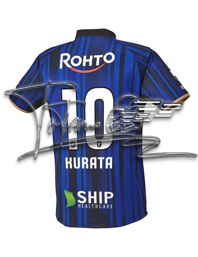 

2025 г., японский стиль, круглый вырез, короткий рукав, Osaka Gamba, уличный стиль, синяя спортивная одежда для пар, модная повседневная одежда