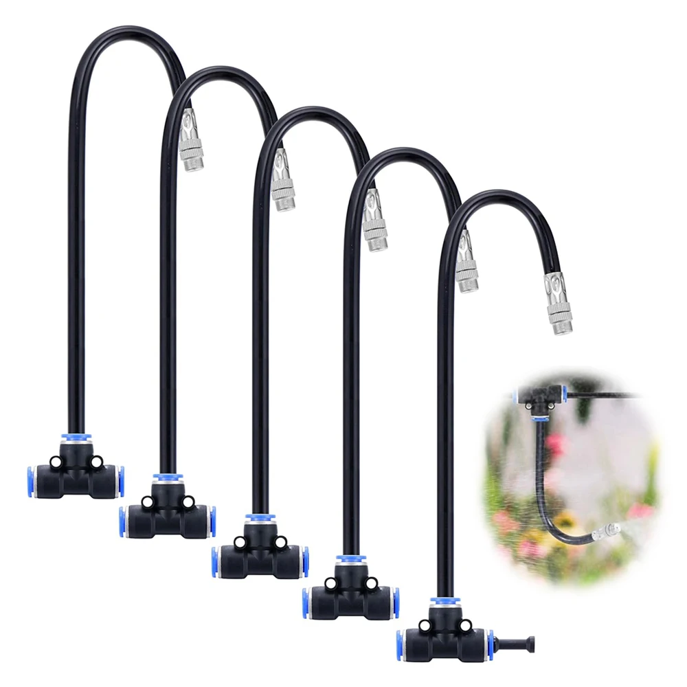 5M-20M Drip Irrigation Kit Automatic Irrigation System 360°Adjustable Spray Nozzles 1/2inch Irrigation Tubing Hose Patio Misting