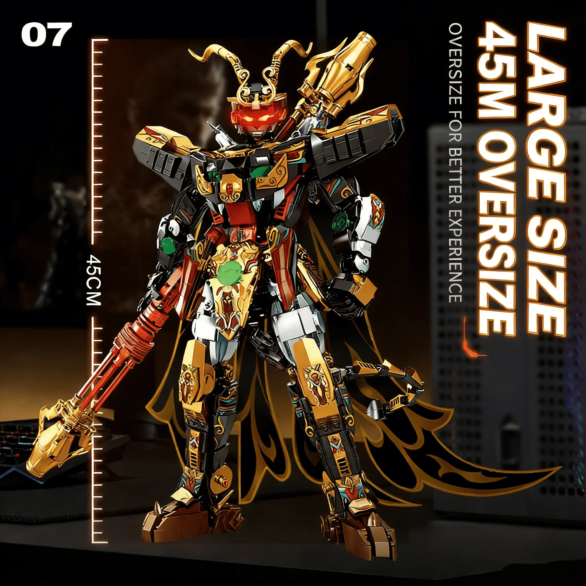 Creatieve vervorming Robotbouwstenen Mechanische Monkey King Architectonische stenen STEM Educatief speelgoed voor kinderen