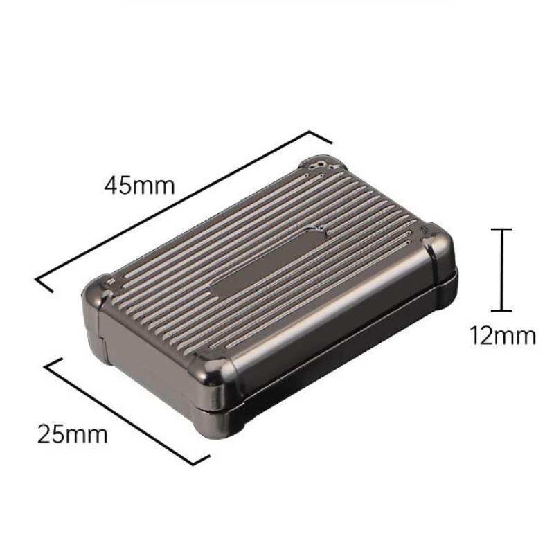 Zeepkist Fidget Magnetische Push Card Legering Mechanische Slider EDC Duwen Plaat Zintuiglijke Stress Relief Speelgoed Anti Angst