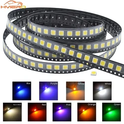 100/1000PCS 5050 White Red Blue RGB Smd Smt 60mA 3V 3-chips 10-12lm 6000-6500k Led Plcc-6 Bright Lamp Bulb Light Emitting Diodes