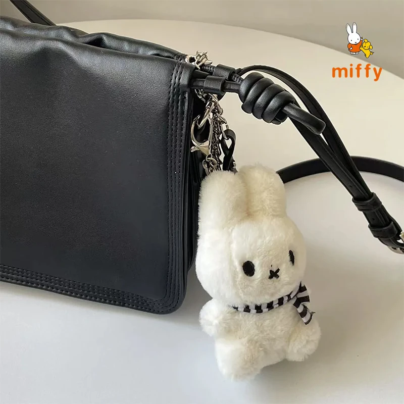

Plush Doll Kawaii Miffy Series Creative Cartoon Fluffy Stuffed Toy Fashion Backpack Pendant Dopamine Anime Accessories Girl Gift