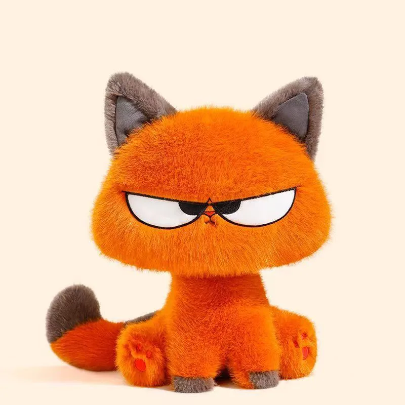 

Cute Angry Orange Cat Plush Toy Soft PP Cotton Stuffed Animal Doll for Kids Gift Home Decor Birthday Gift for Family Kawaii