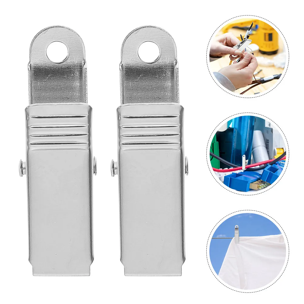 24Pcs Mini Metal Alligator Clips Spring Clamps for Electrical Wiring Testing Lab Equipment Secure Toothed Jaw Grip Portable