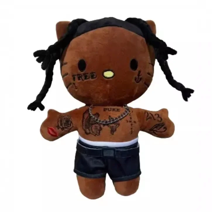 Peluche Travis Scott, 25cm, animaux, doux, pour enfant, cadeau d'anniversaire