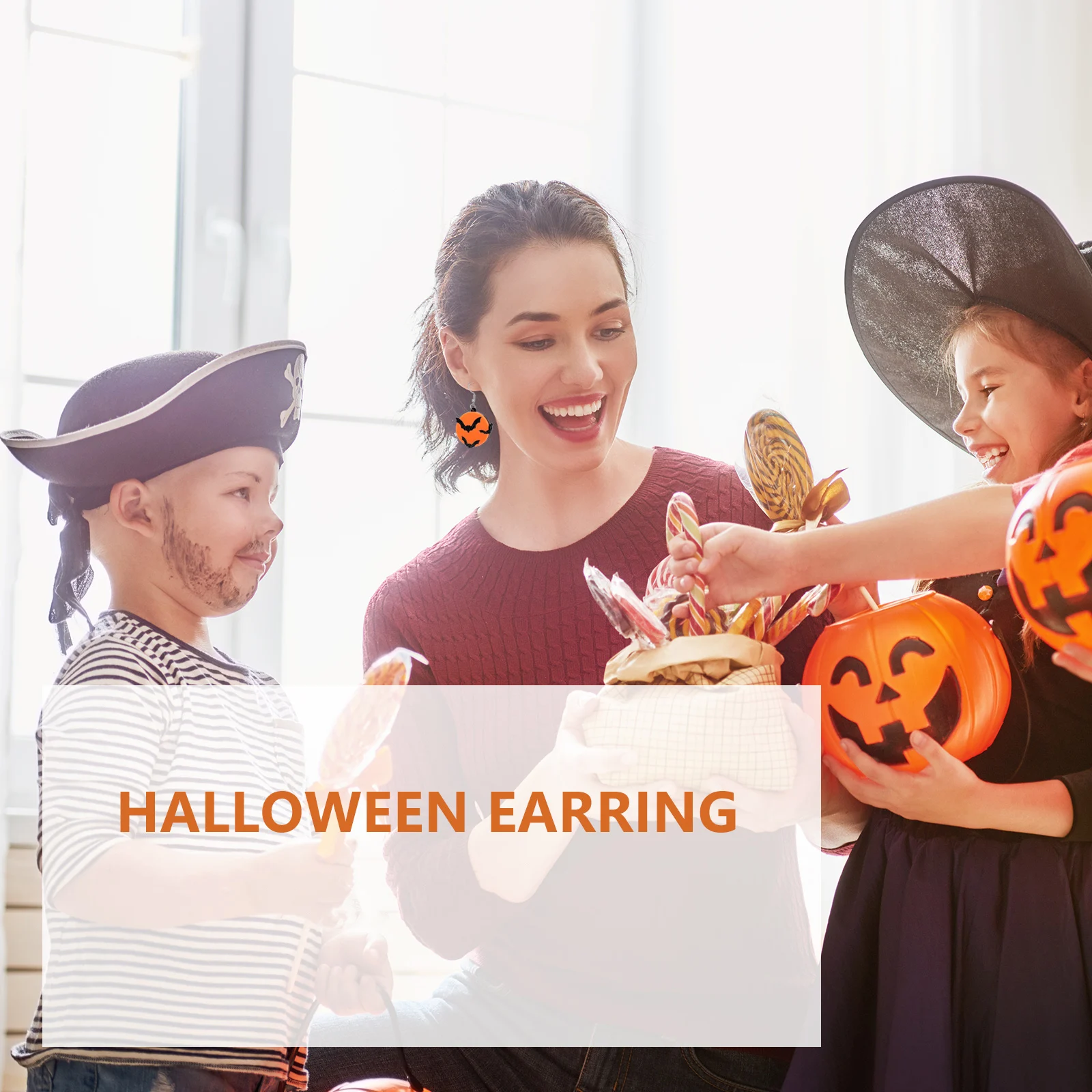 

2pcs Bat Earrings Halloween Acrylic Party Festival Jewelry Creative Fun Design Eye-Catching Dance Accessory Gift For Women