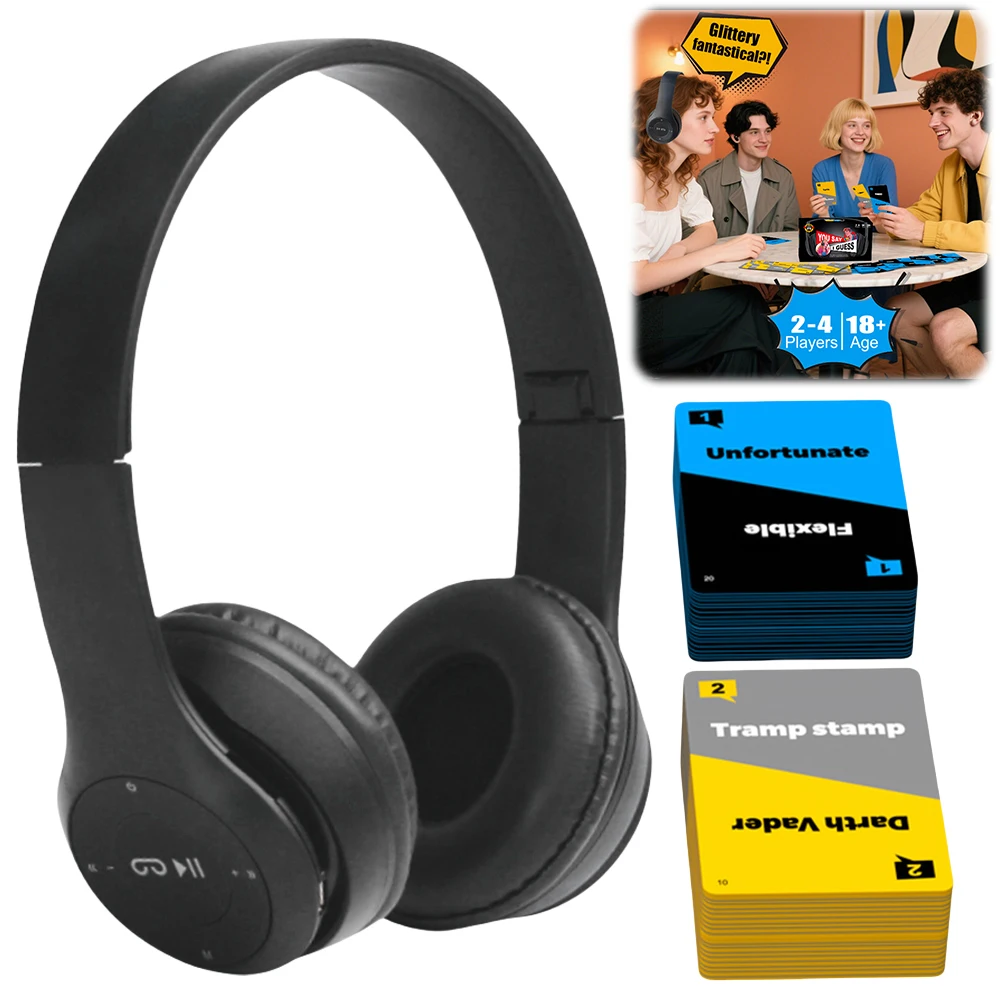 

Sorry What Game Based On The Headphone Challenge Funny Phrase Combos - Card Games What She Said Game for Adults & Friends