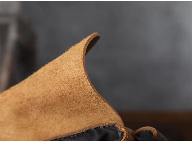 Mode Vintage Echt leder Herren kleine Telefon Umhängetasche Outdoor Freizeit wochen ende verrückte Pferd Rindsleder Mini Umhängetasche – Detail 21