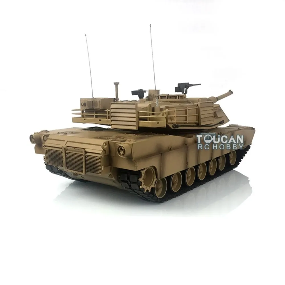 1/16 Heng Long 7,0 plástico FPV M1A2 Abrams RC tanque 3918 caja de cambios barril retroceso IR Control remoto Panzer tanque juguetes TH17793