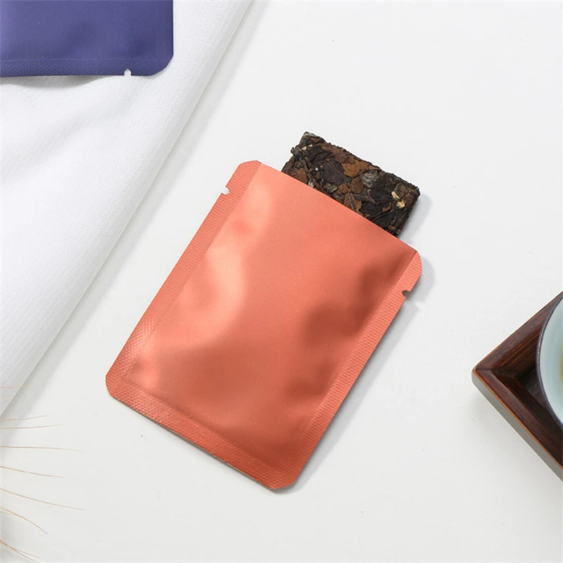 StoBag 100pcs Colorful Aluminum Foil Small Packaging Bag Plastic Sealing for Tea Coffee Powder Storage Pouch Portable Wholesale