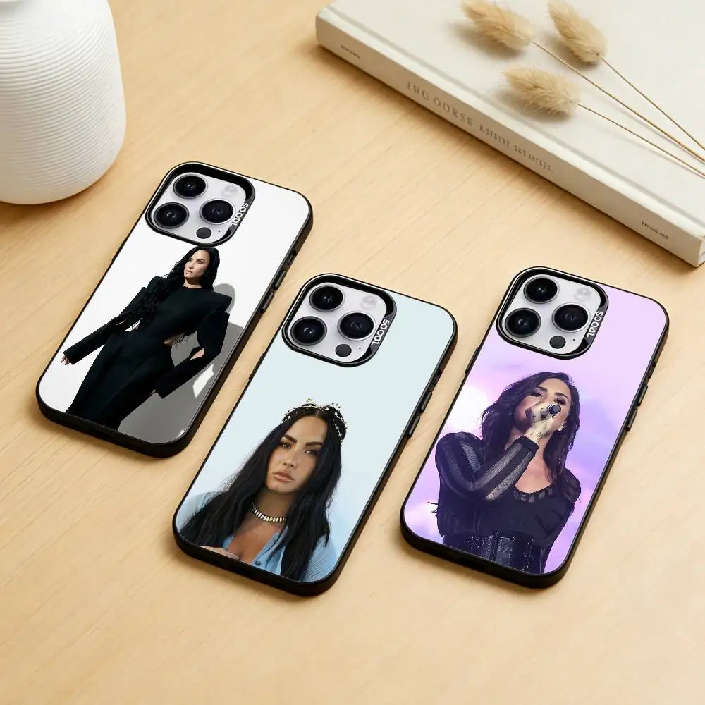 

Demi L-Lovato Phone Case Color Silver Shell For IPhone 17 16 15 14 13 12 11 Pro Max Plus