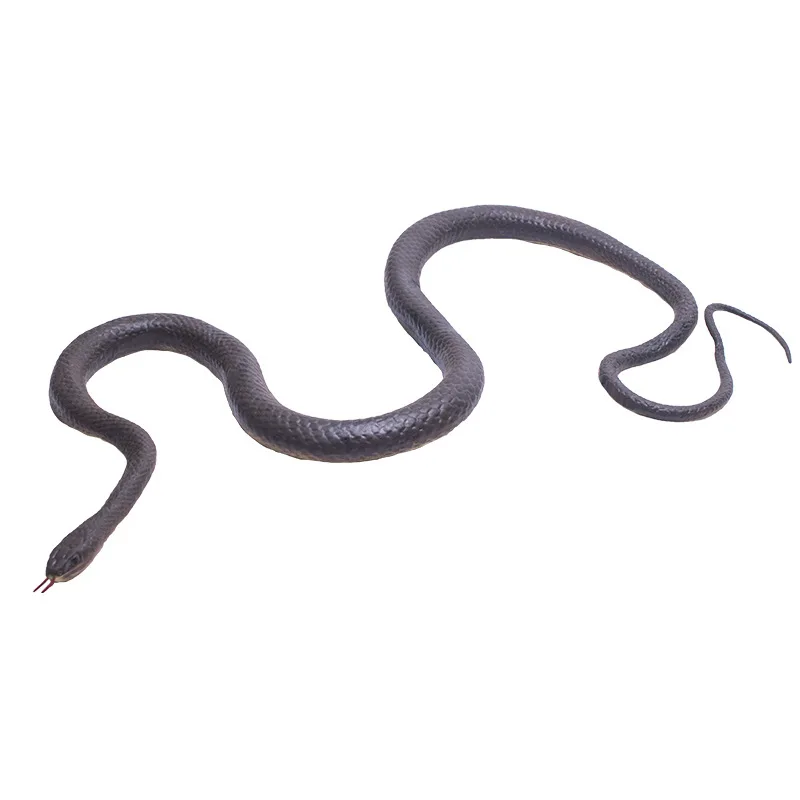 S-shaped Snake Prank Toy Rubber Model Simulated Bent Teasing Friends Tricky Props Kids Adults Halloween Gag Gift