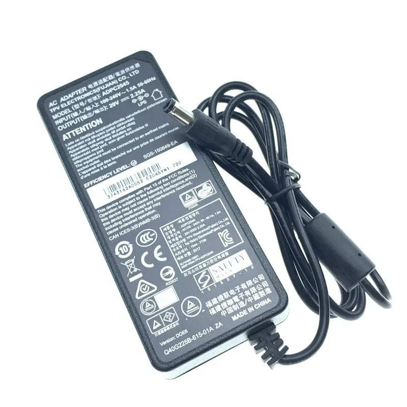 ADPC2045 Original TPV 20V 2.25A AC Adapter Charger for MSI Optix G24C4/G27C4 G272 (3CB5)  G241 24