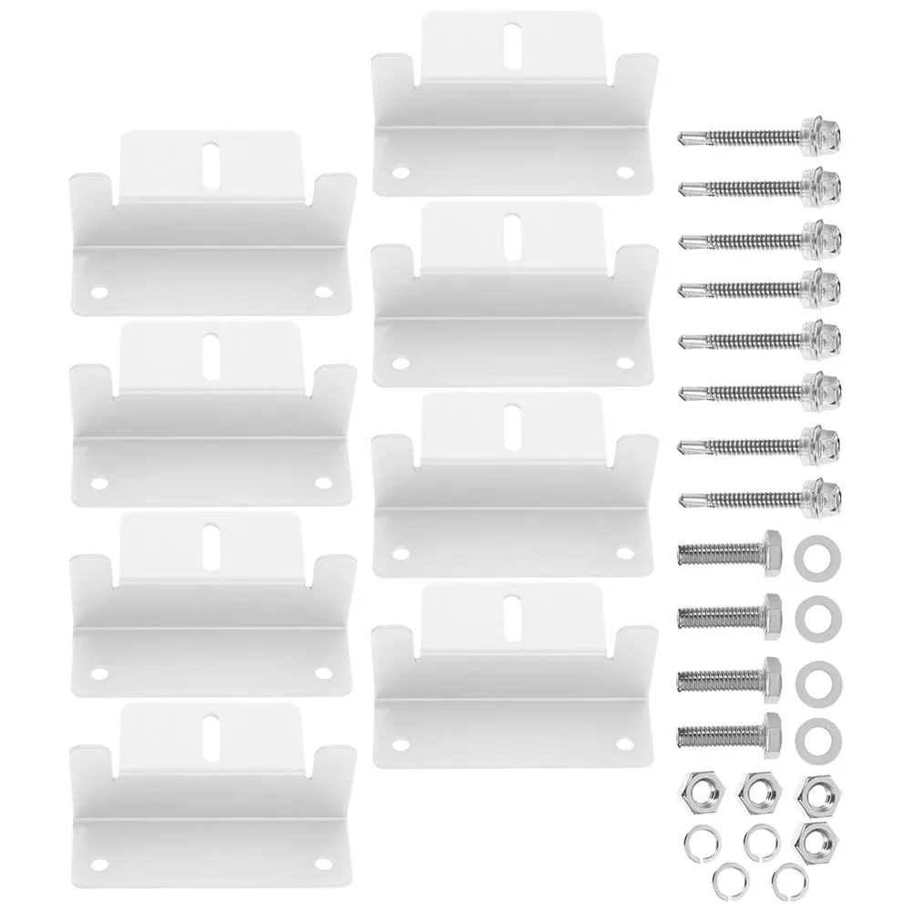 

1Set Aluminum Alloy Solar Panel Brackets Durable Sturdy Lightweight Solar Panel Mount Household Holder Stand Home Supply
