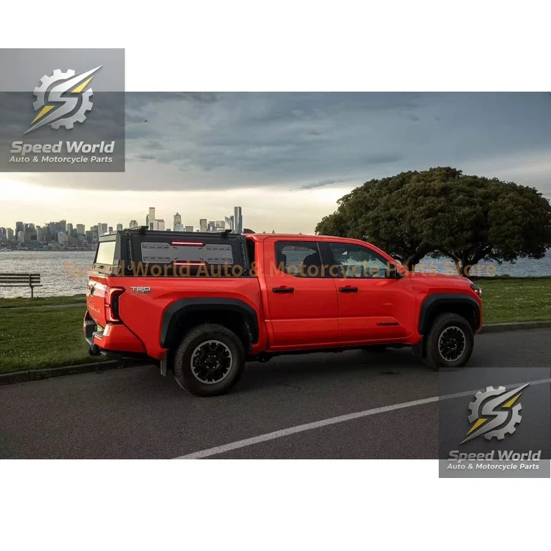 High Quality Full Aluminum Waterproof Steel Pickup Truck Bed Cap Canopy Topper For F150 2021+/ 1500 2019+ 5.5FT