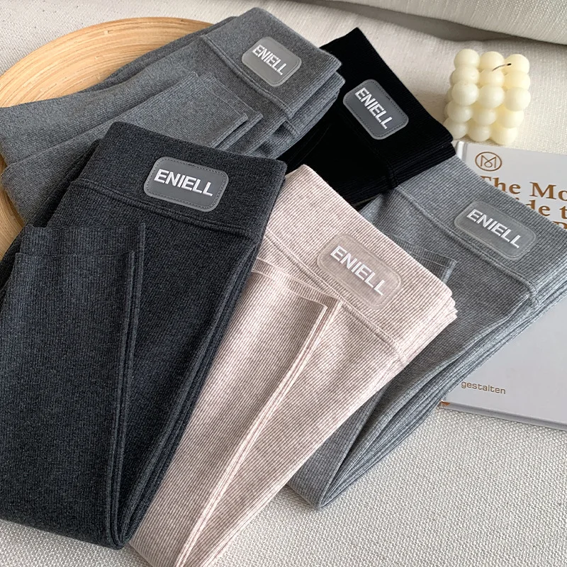 جديد الخريف الشتاء متماسكة الصوف طماق المرأة عالية الخصر الأسود أبلى طويل القامة الإناث الدافئة سميكة المخملية طماق للنساء السراويل #1