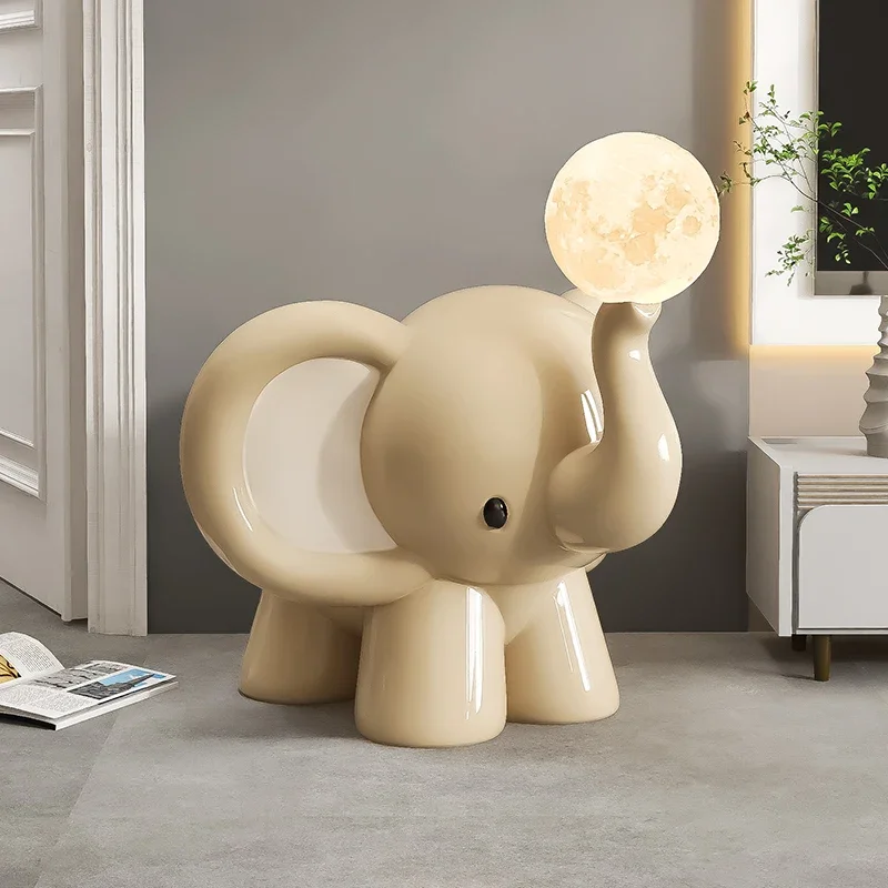 Cream wind light luxury large elephant ornament, a few TV cabinets decorative housewarming gifts