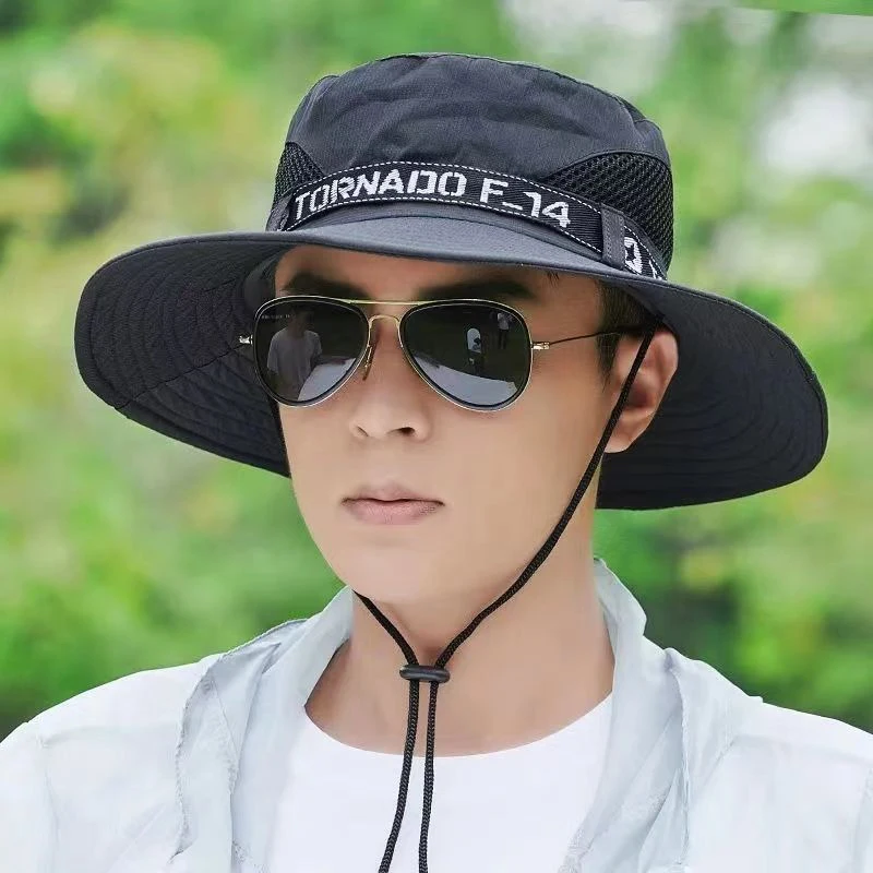 

Hat Men's Sun Hat Outdoor Summer Travel Leisure Korean Version Fisherman Hat Men's Mountain Climbing Fishing Sun Hat