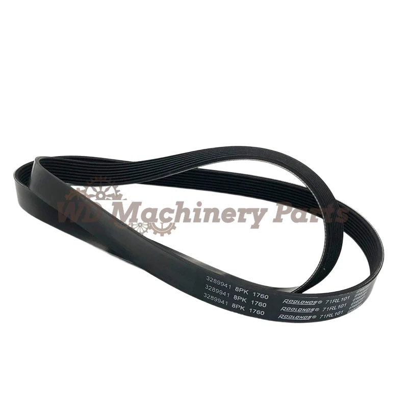 V Ribbed Belt 3289257 3926856 3289941 3955170 8PK1760 Compatible With Cummins Engine 6BT QSB 5.9 QSM11 QSX15 NTA855 KTA19