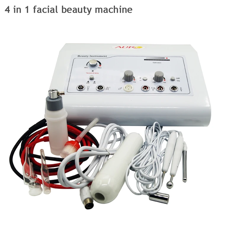 Auro Best Sale 4 in 1 Beauty Instrument Galvanic High Frequency Facial Machine Au-303A