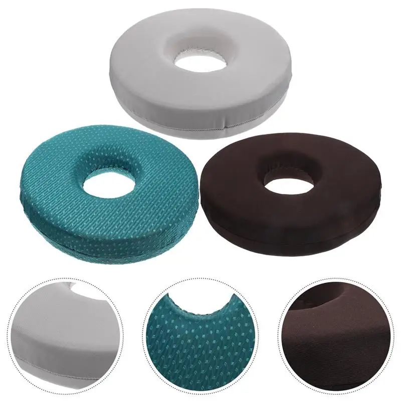 1/2pcs Donut Pillow Hemorrhoid Seat Tailbone Medical Seat Prostate Chair for Elderly Sedentary Sitting Memory Foam Relieve Pain