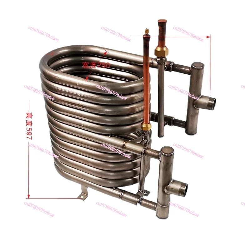 All Titanium for Seawater Casing Heat Exchanger Marine Air Conditioner Air Energy Condenser Pure Titanium Corrosion Resistance