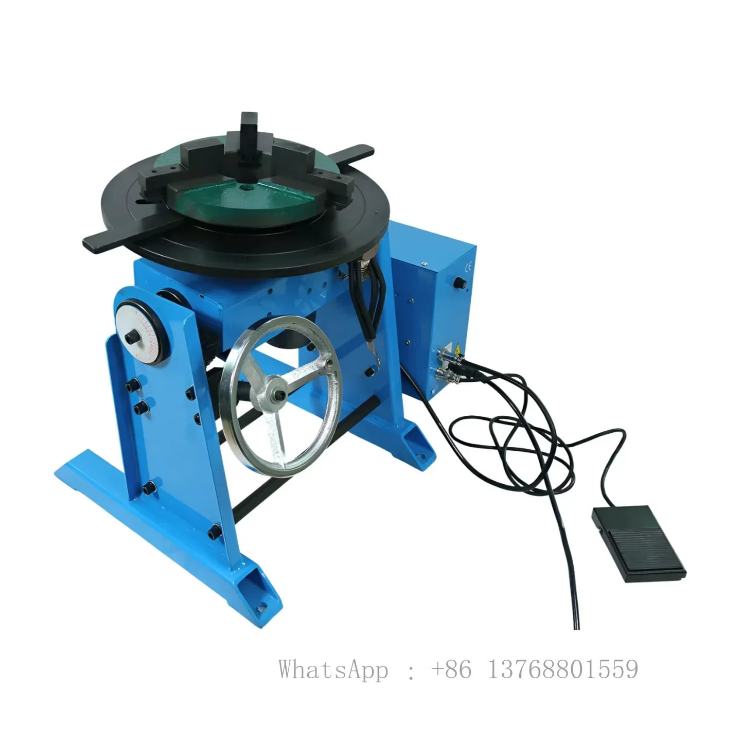 HD-50 50KG Welding Positioner Turntable Equipment Welding Rotator Rotary Welding Table For Circle Pipe Workpiece Without Chuck