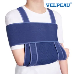 VELPEAU Arm Sling Elbow Support Medical for Broken Arm, Fracture and Joint Sprain Shoulder Immobilizer Adjustable and Universal