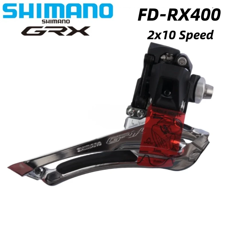 SHIMANO GRX RX400-F Front Derailleur 2x10 Speed Braze On Cycling For Gravel Bike Bicycle Parts Original