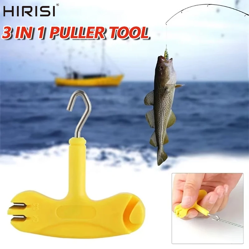 Hirisi 3 In 1 Knoten Puller Linie Stripper 1PCS Karpfen Angeln Werkzeug Tragbare Multifunktionale Angeln Haken Puller Angeln Zubehör