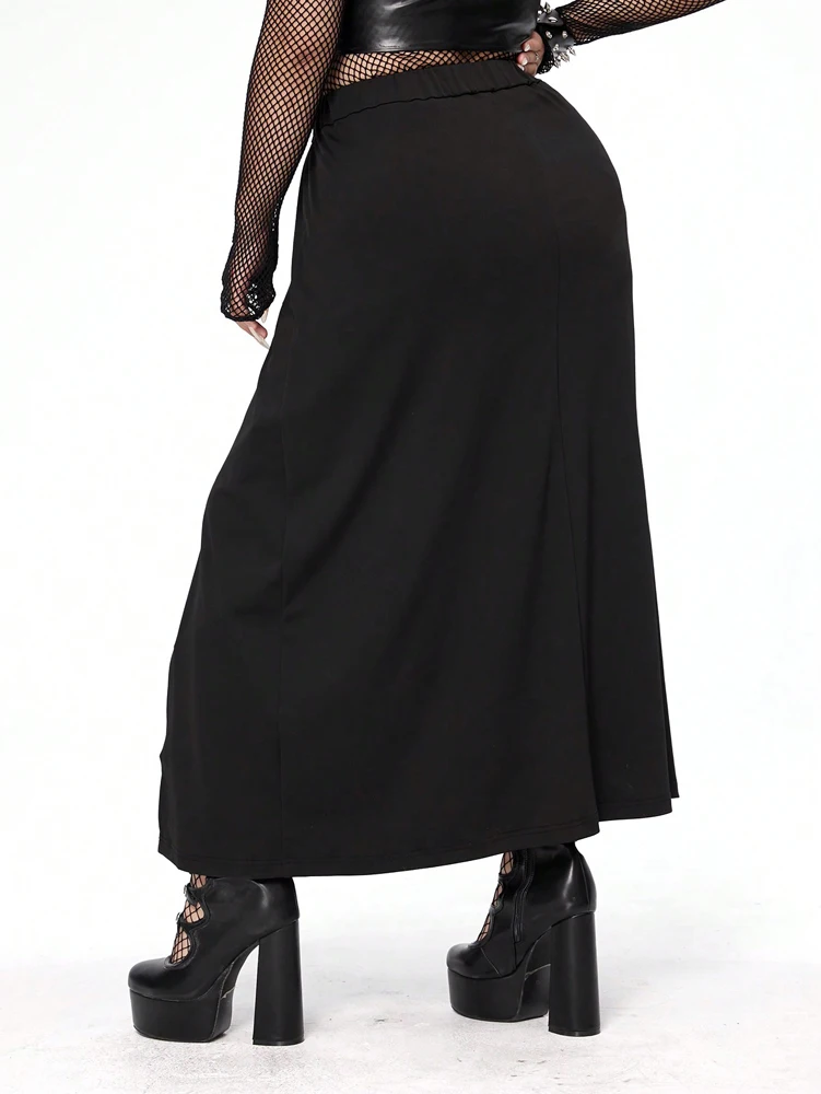 بالإضافة إلى حجم المرأة الدانتيل الطبقات تنحنح رومانسي أنيق خمر اللباس لون نقي شق الأزياء مادة البوليستر متجدد الهواء