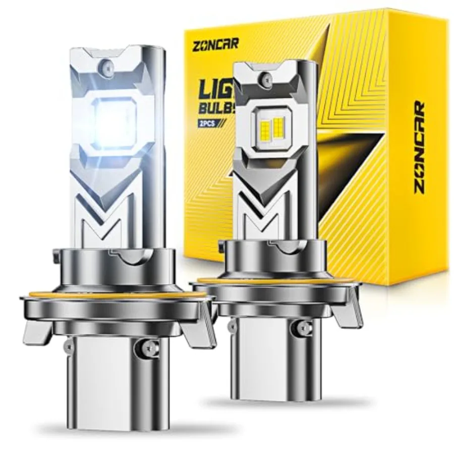 

【В наличии】Лампы для противотуманных фар H13, в 10 раз ярче, 60000 лм, 6500K, 60 Вт, белые, лампы для ходовых огней 9008, размер 1:1, Plug N Play, IP68, водонепроницаемые