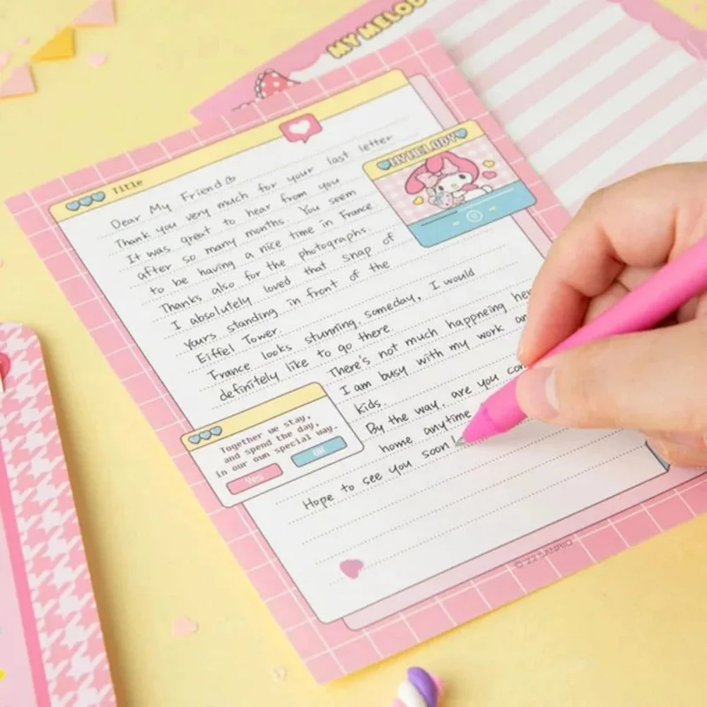 Libro de conveniencia Kawaii Sanrio, dibujos animados de Hello kitty, My melody Kuromi, cuaderno de notas, Bloc de notas, papelería, regalo de cumpleaños para estudiantes