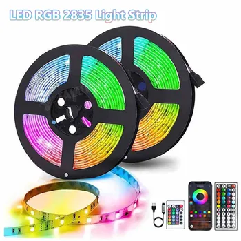 Luz de tira led bluetooth 3/5/10m 2835 smd 5v rgb luzes flexível fita de lâmpada led auto-adesivo tv desktop diodo decoração