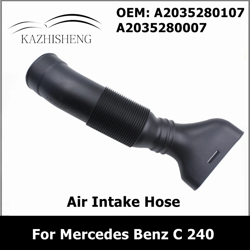 Hose Hose 2035280107 2035280007 tubo flessibile in gomma gomito aspirazione aria sinistra e destra per Mercedes Benz C 240 320 4MATIC