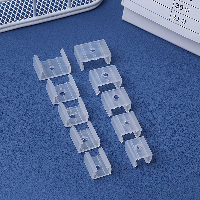 50PCS Durable Led Connector Fix Plastic Clips Mounting Fixing On Wall For 8/10/12/14/17/18/20MM RGB 5730/5050/2835 Strip Light