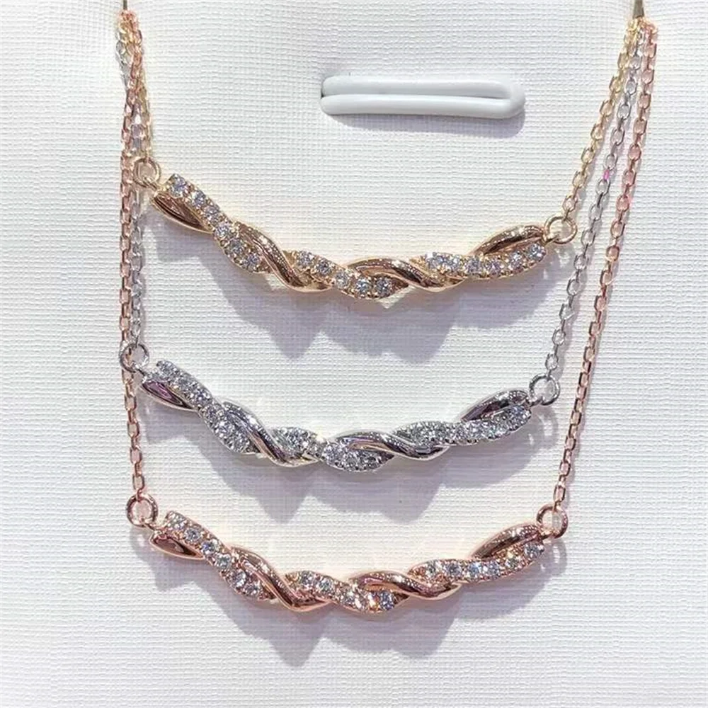 

Корейское колье S925 — поворотный кулон, роскошный геометрический, минималистичный нишевый универсальный женский воротник