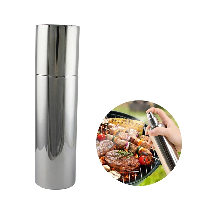 

250 ml Olive Oil Sprayer Stainless Steel Vinegar Oil Bottle Water Sprayer Dispenser for BBQ/Making Salad/Roasting/Grilling