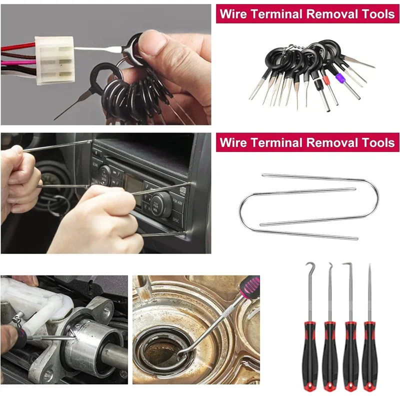 Car Trim Removal Tool Kit Auto Hand-held Disassembly ToolsPry Kit Car Panel Tool Stereo Removal Tool Kit