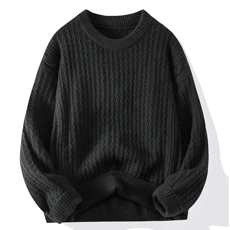 Pullover autunnale maglione da uomo o-collo vestiti popolari coreani manica lunga maglioni caldi e sottili uomo maglione Casual abbigliamento uomo