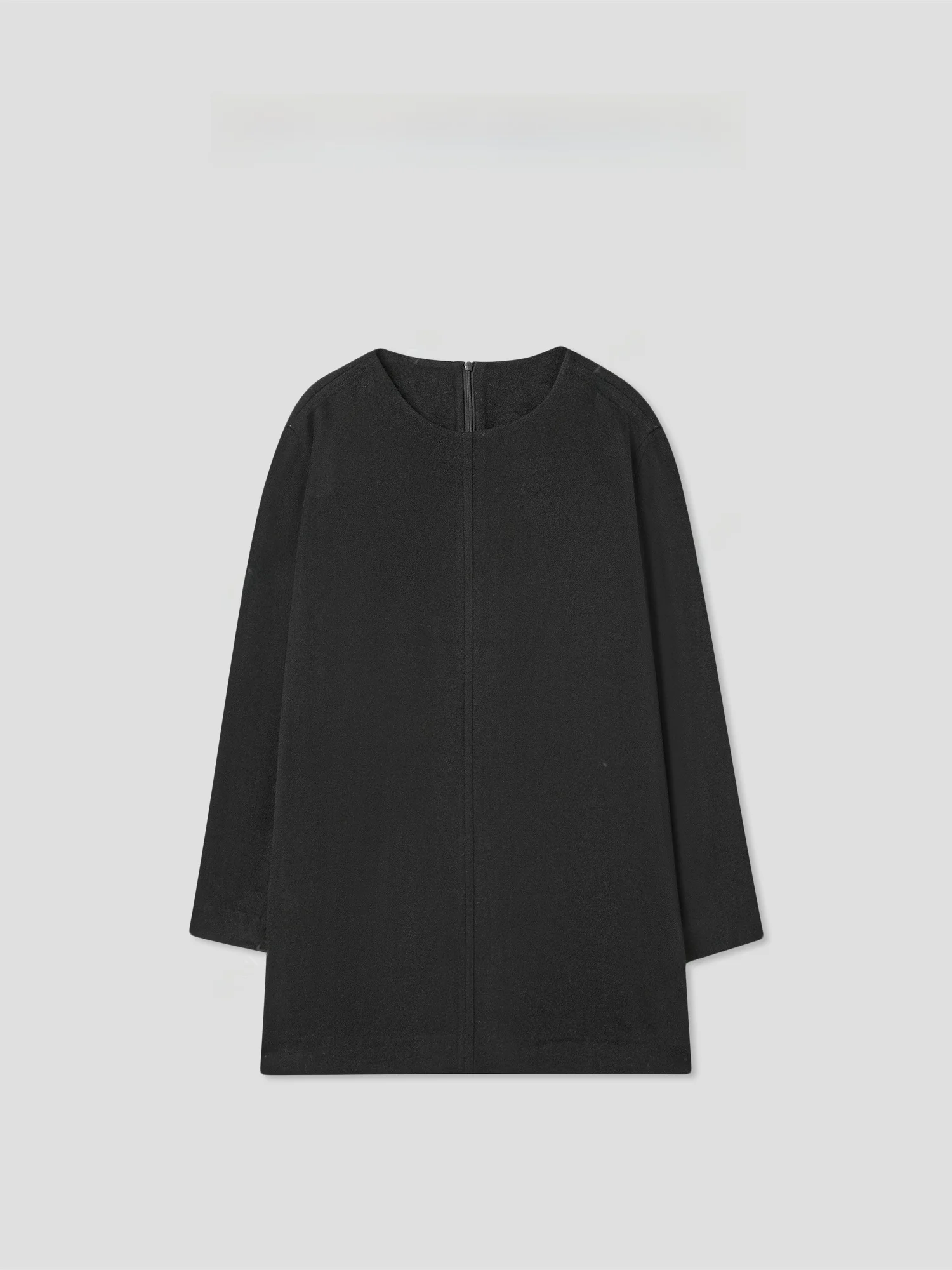 

Romantic Chinese Sle Soft Wool Blend Dr Ele Casual Summer Gown U-Neline Svel Straight Cut Loose Waist