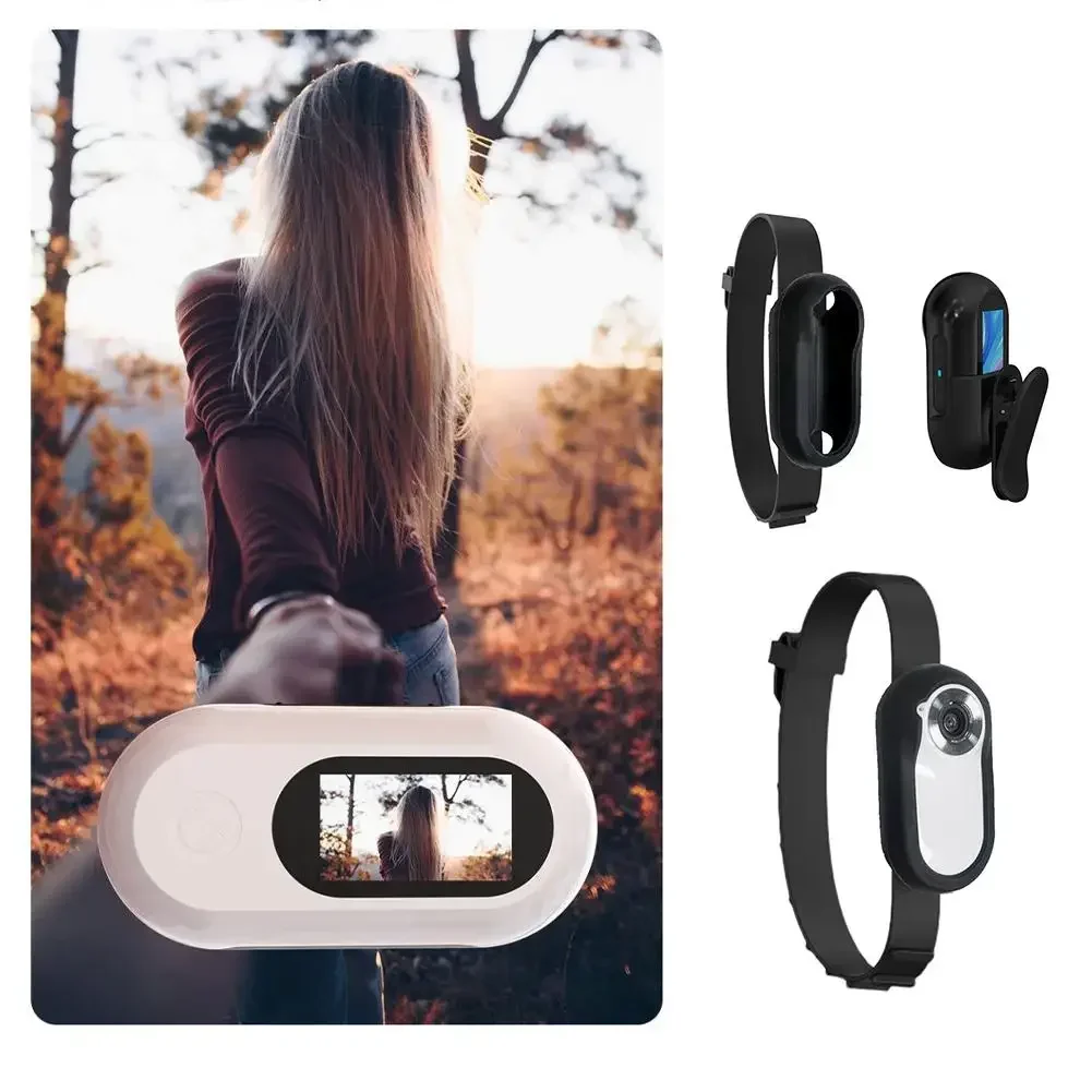 Pet Collar Camera USB Rechargeable HD 1080P LCD Display Lightweight Pet Sport Camera Support Video and Photo Function for Cats