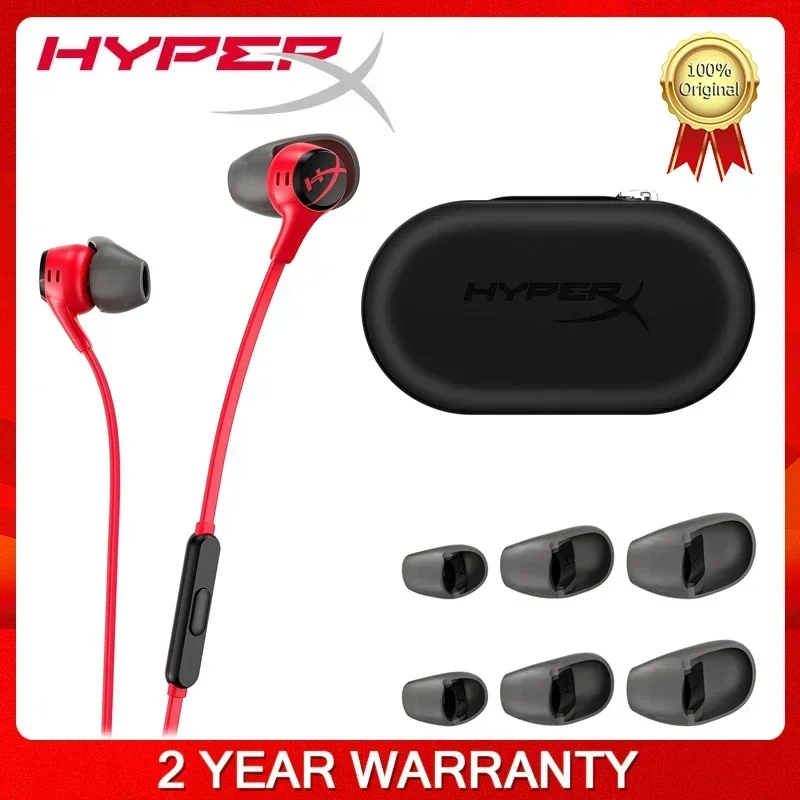 HyperX Cloud Earbuds II 2 Gaming Earphone With Mic Immersive Wired In-game Audio In-Ear Headphone For Phone PS4 PS5 Xbox Series