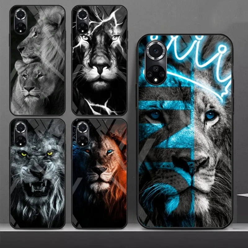 King Of Beasts Lion Phone Case For Samsung A 52 70 71 72 81 91 E S 4G 5G 33 20 S 12 10 21 22 13 30 31 32 40 42 50 51 Glass Cover