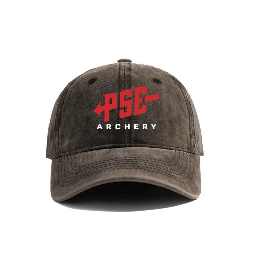 PSE Archery Baseball Caps Distressed Hats Cap Men Women Retro Outdoor Summer Adjustable Hats MZ-532