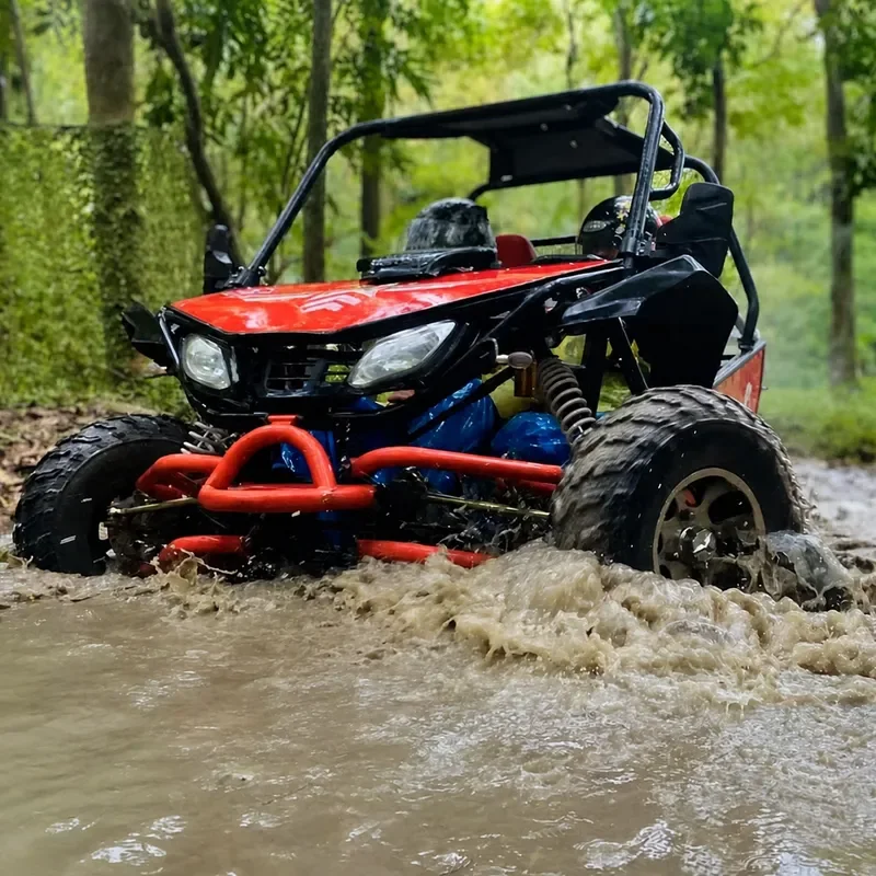 Four Wheel Off Road Kart Steering Wheel Type Double Beach Motorcycle All Terrain Four Wheel Drive Field Drift Mountain Bike